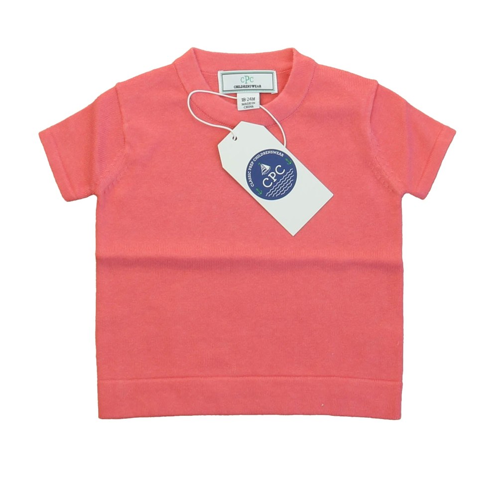 Classic Prep Girls Sunkissed Coral Sweater Size: 12-24 Months 7805831315516