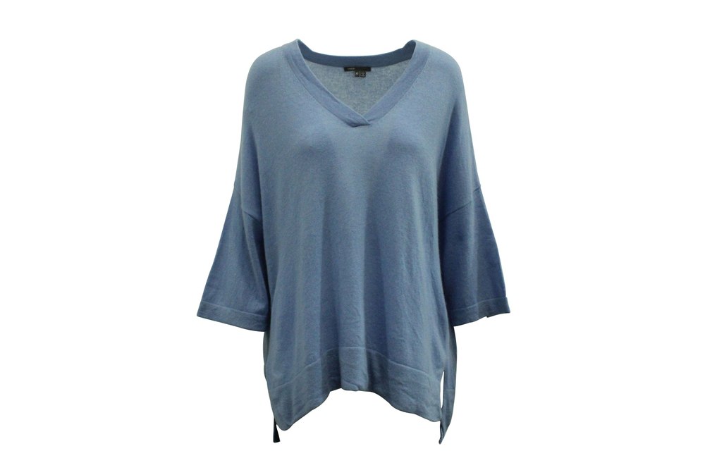 Vince Oversized Sweater in Light Blue Cashmere 7833195806780