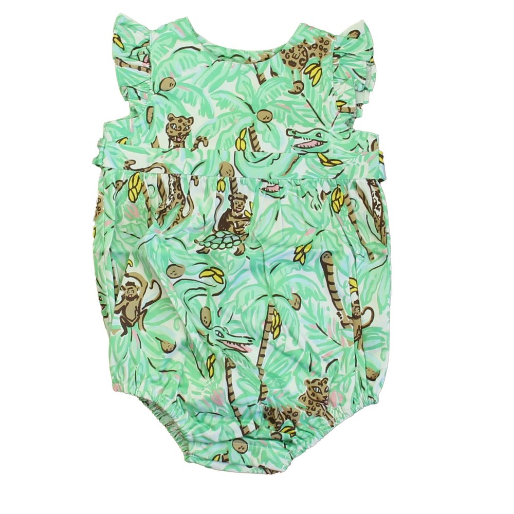 Classic Prep Girls Jaguar Jungle Romper 7805832921148