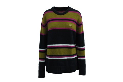 Acne Studios Nima Striped Knit Sweater in Multicolor Wool 7833201803324