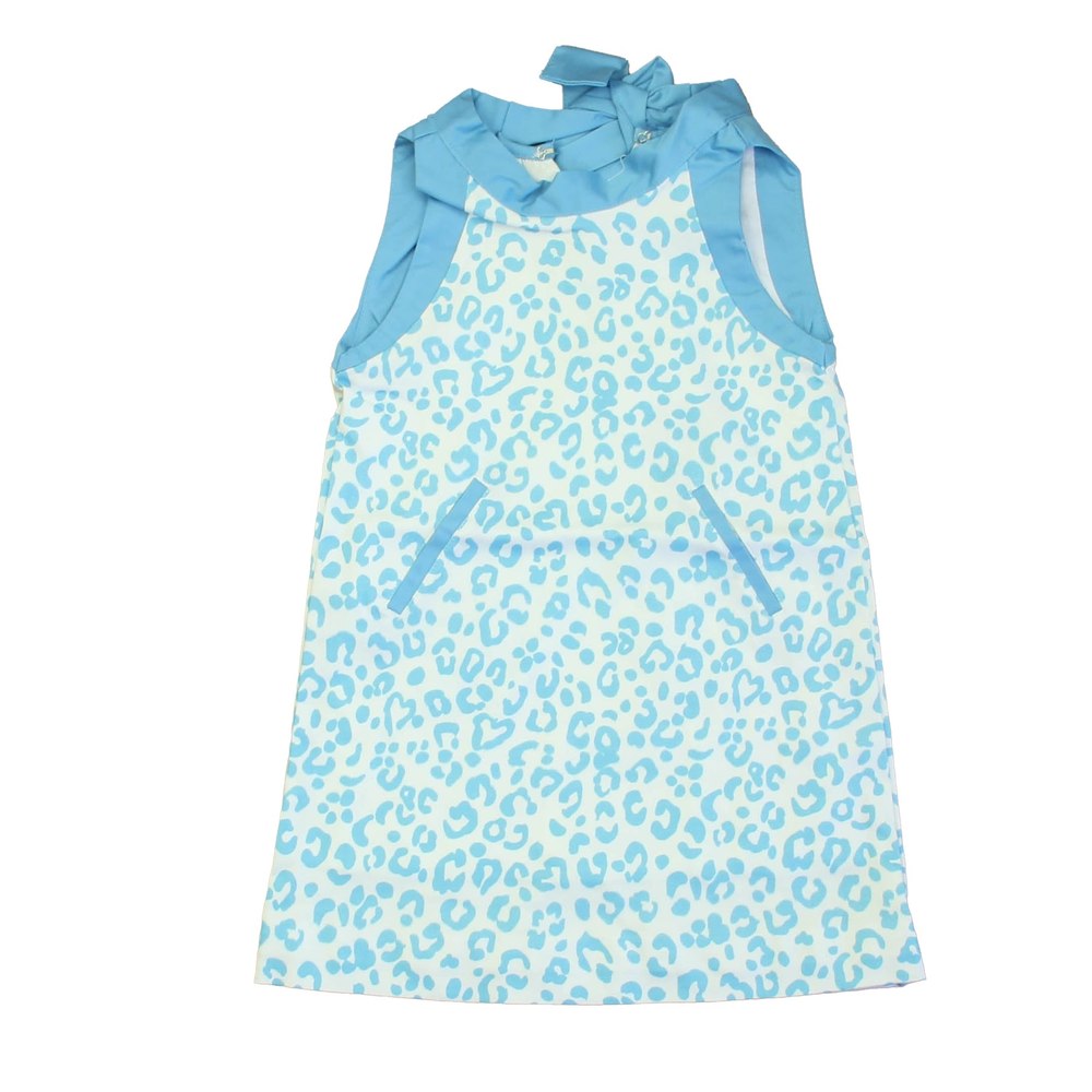 Classic Prep Girls Robin’ Egg Leopard Dress 7805838295100