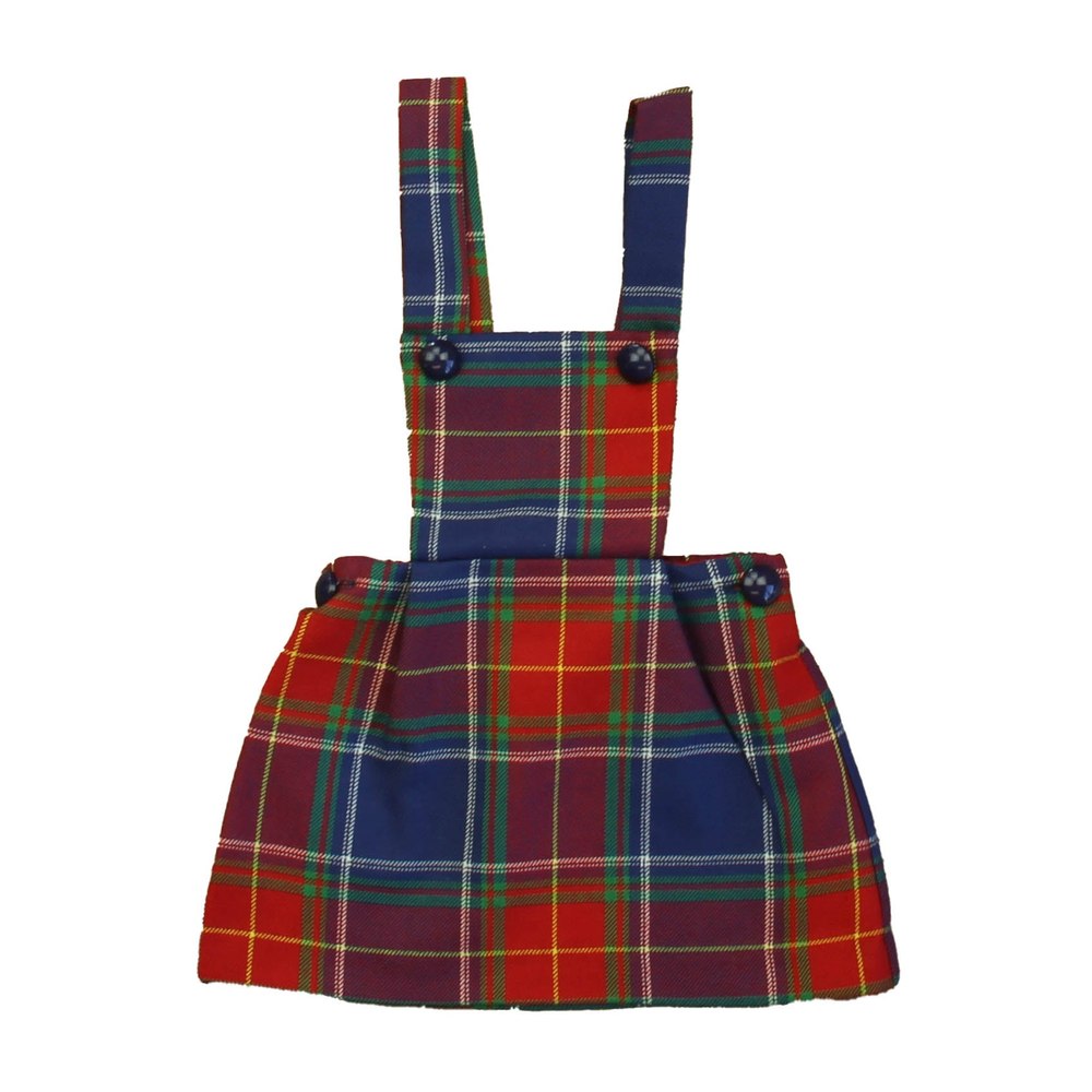 Classic Prep Girls Scottish Tartan Dress 7805838819388