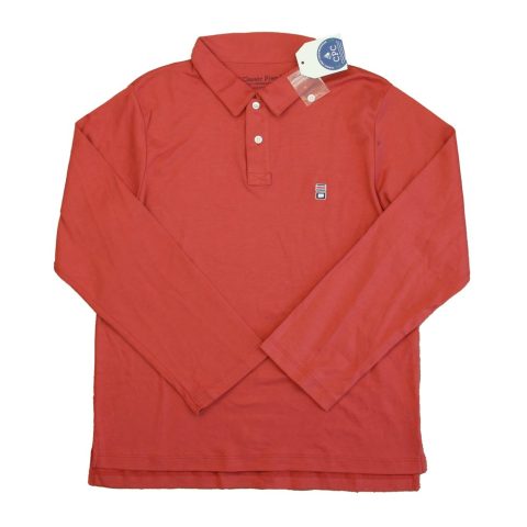 Classic Prep Boys Mineral Red Rugby Shirt Size: 6-14 Years 7805858316348