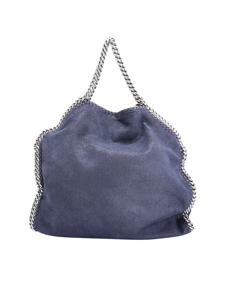 Stella McCartney Falabella Fold Over Tote Bag in Black Vegan Leather 7705722257468