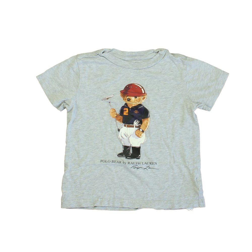 Ralph Lauren Boys Gray Bear T-Shirt 7805897408572