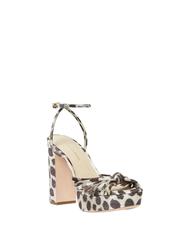 Rivka Knot Platform Sandal In Leopard 7705992986684