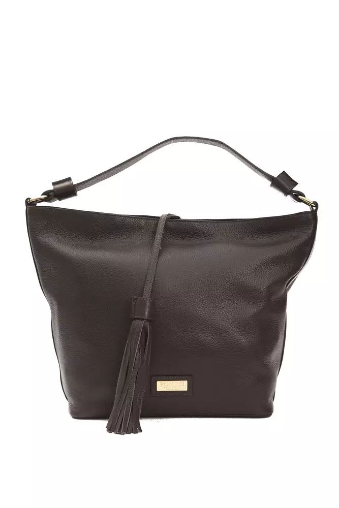 Pompei Donatella Elegant Leather Shoulder Bag in Earthy Women’s