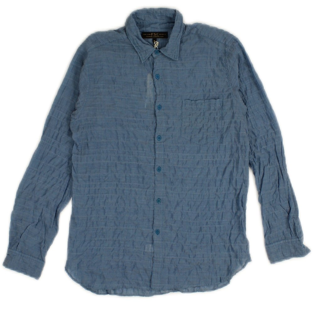 Blue Light Cotton Dress Shirt