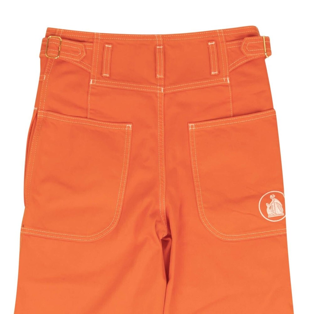 Orange Logo Oversized Jeans