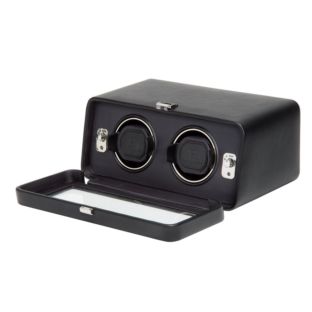 Wolf 4526029 Windsor Heritage Black Double Watch Winder 7707599208508
