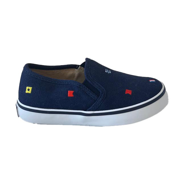 Janie and Jack Boys Navy Flags Sneakers 7805970055228