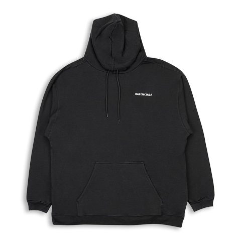 Black FELPA CON CAPPUCCIO HOODIE
