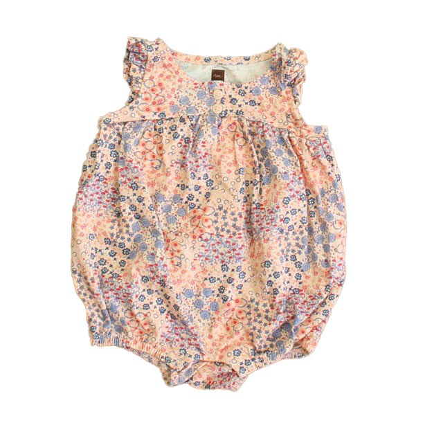 Tea Girls Pink Floral Romper 7806007345212