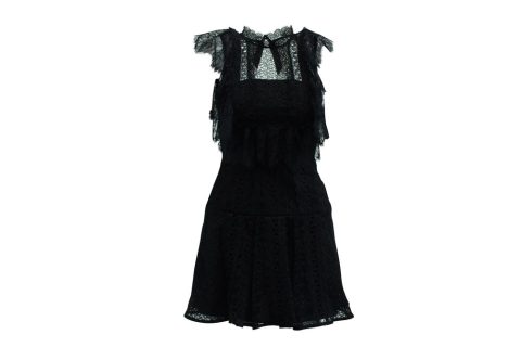 Self Portrait Lace Dress in Black Polyester 7833718751292