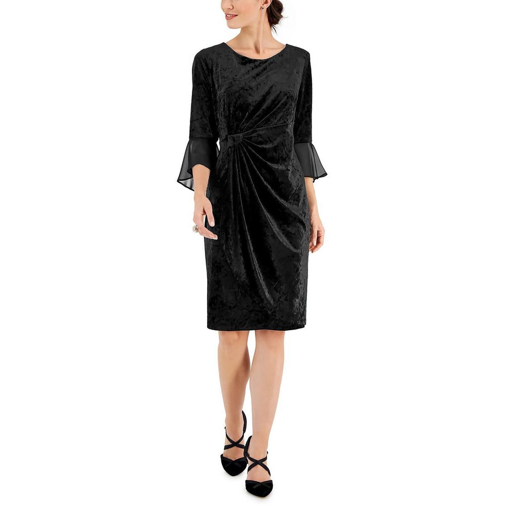 Velvet Midi Cocktail and Party Dress