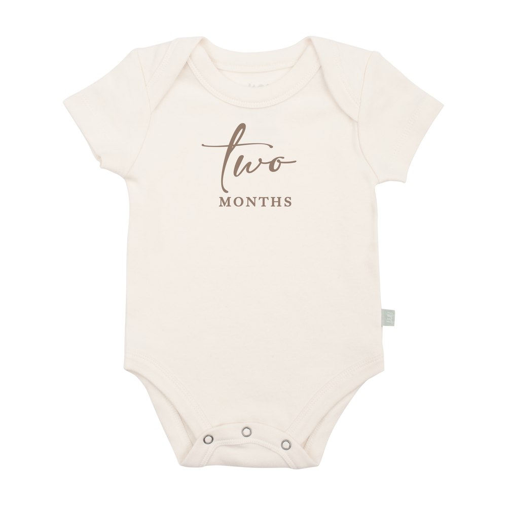 graphic bodysuit | two months milestone taupe